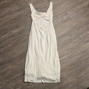 Petal & Pup Cream Sleeveless Midi Dress